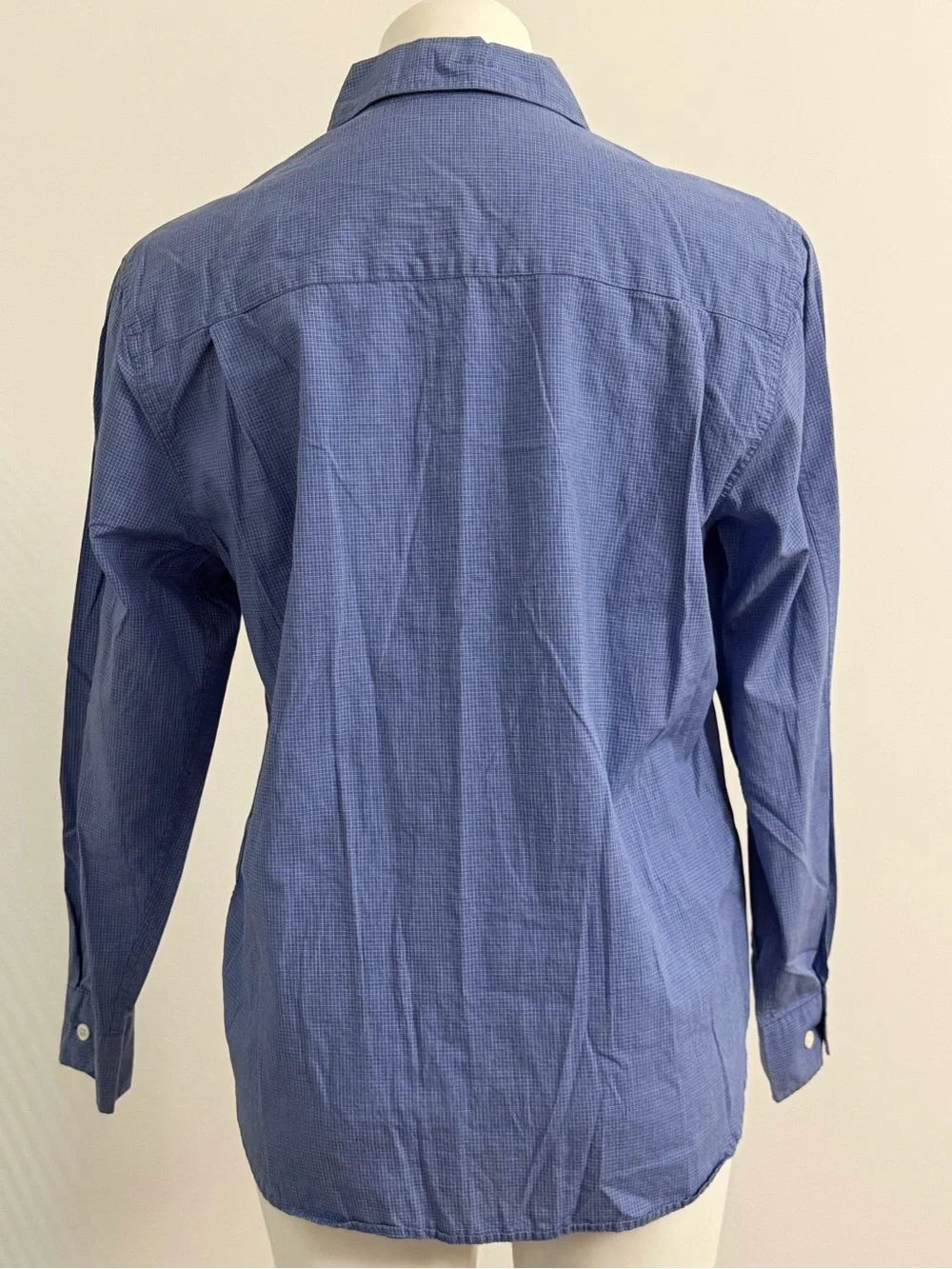 Banana Republic Blue Micro-Check Dress Shirt